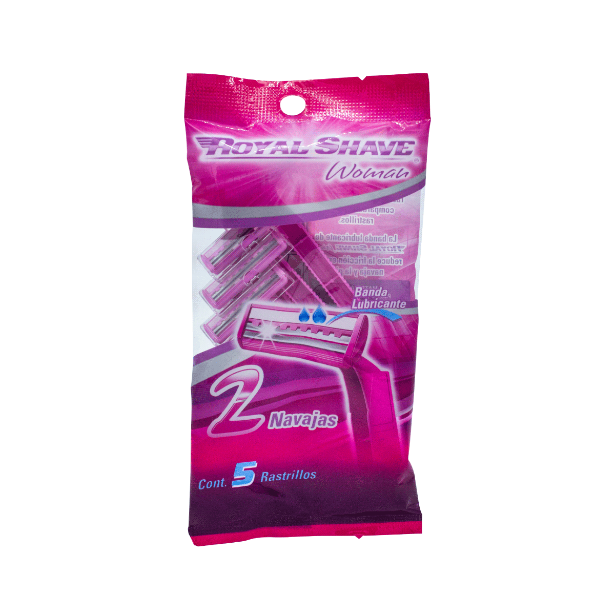 RASTRILLO ROYAL SHAVE WOMAN 2 NAVAJAS Bolsa - c/5