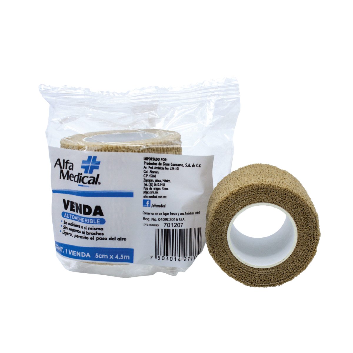 VENDA AUTOADHERENTE 5CMX4.5MT Bolsa - 1 Pieza