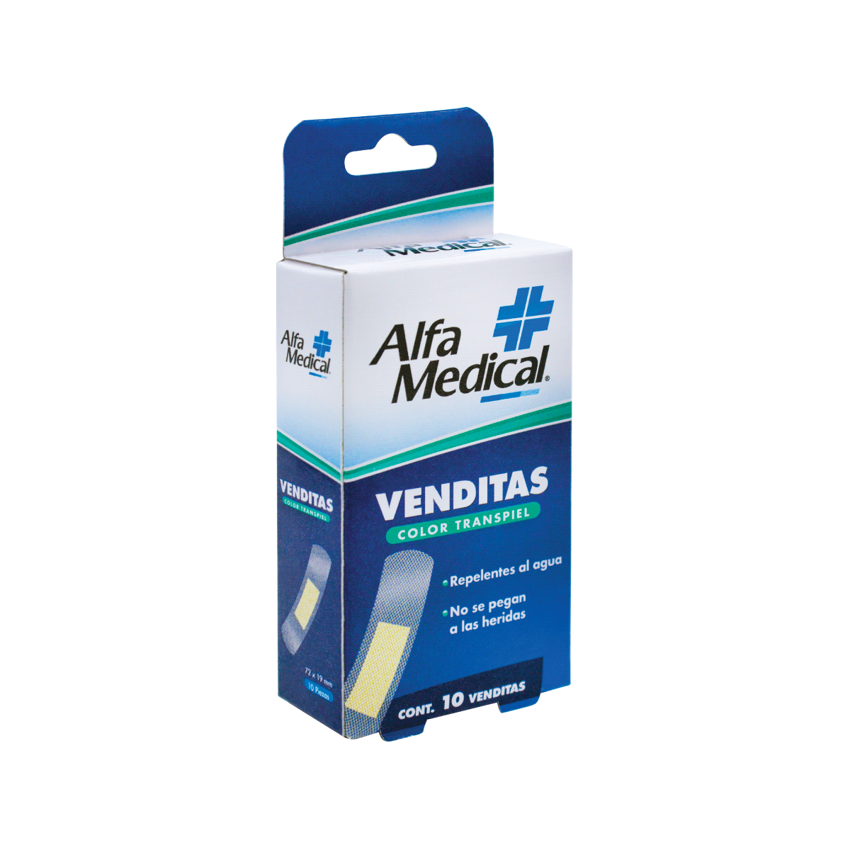 VENDITAS ADHESIVAS  TRANSPIEL Caja - c/10