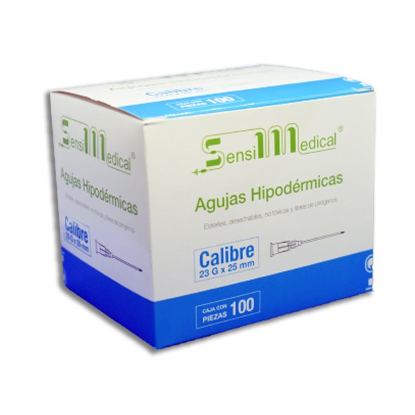 AGUJA HIP SENSIMEDICAL 23X25 Caja - c/100 1 AGUJA HIP SENSIMEDICAL 23X25 Caja - c/100
