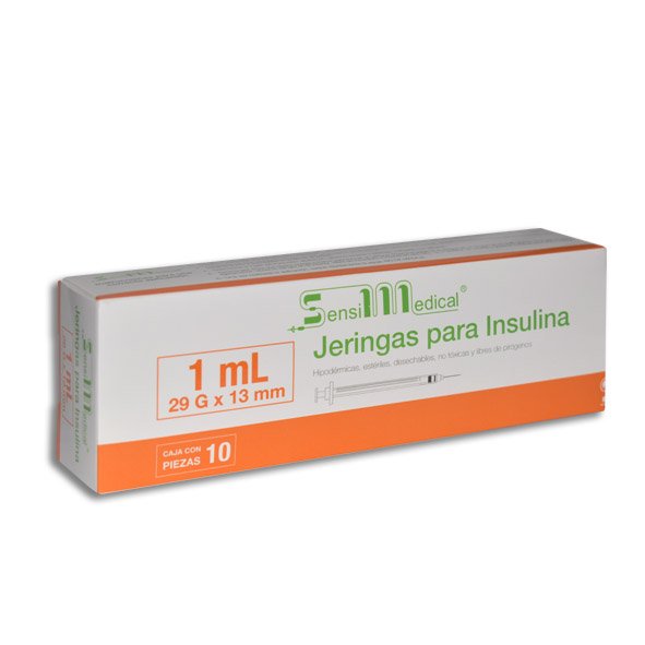 JERINGA 1ML INSULINA 29X13 SENSIMEDICAL Caja - c/10