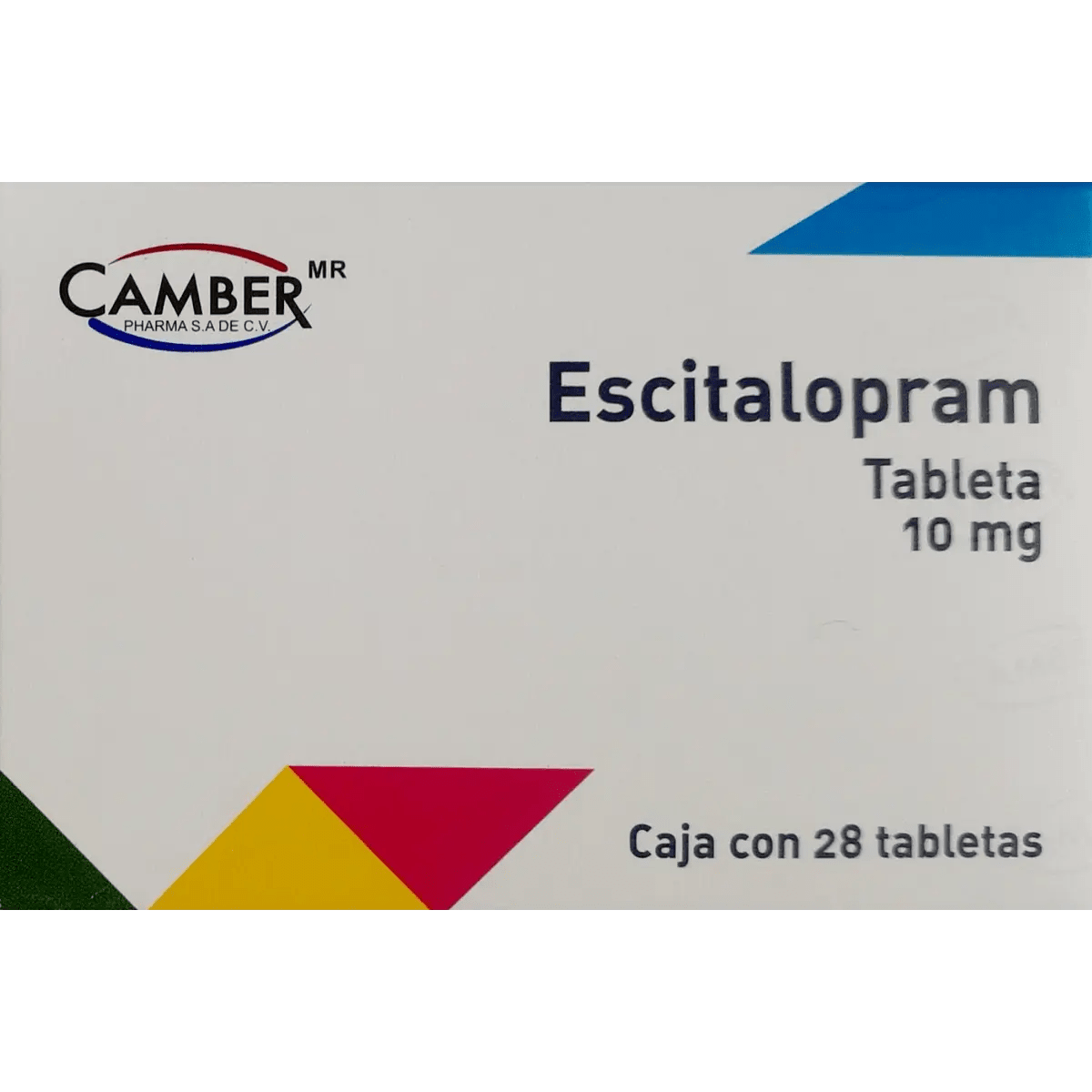 ESCITALOPRAM CAMBER  Tabletas - c/28 1 ESCITALOPRAM CAMBER  Tabletas - c/28
