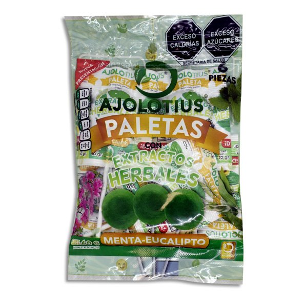 AJOLOTIUS PALETAS CON EXTRACTOS HERBALES Y MIEL Bolsa - c/6