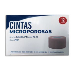 CINTA ADHESIVA DE PLASTICO MICROPERFORADO SKINPROT 2 CINTA ADHESIVA DE PLASTICO MICROPERFORADO SKINPROT 2.5CM Pieza - c/1