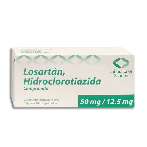 LOSARTAN/ HIDROCLOROTIAZIDA 50/12.5MG SCHOEN Comprimidos - c/30