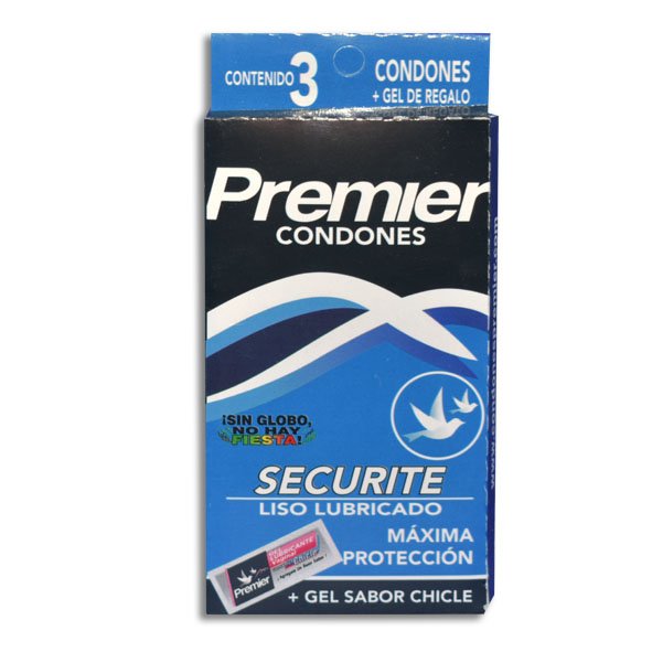 PRESERVATIVO PREMIER SECURITE (AZUL) Cartera - c/3