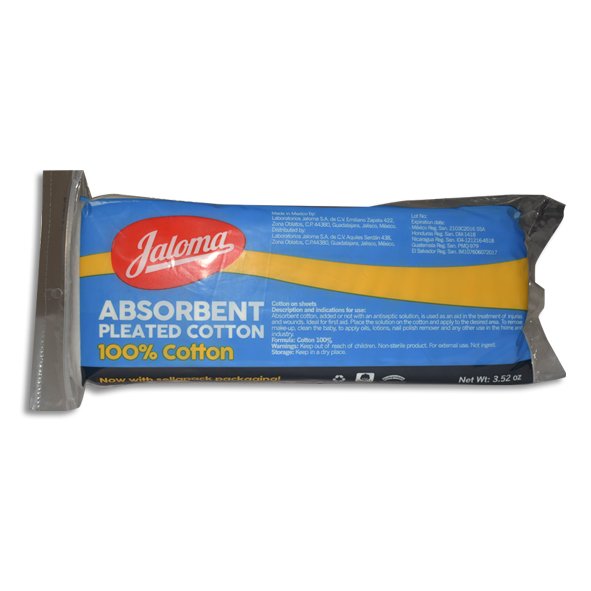 ALGODON ABSORBENTE PLISADO JALOMA Bolsa - 100 g