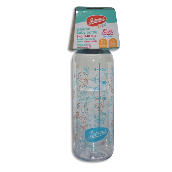 BIBERON CON MAMILA DE SILICON NIÑO 8OZ Pieza - 1 Pieza