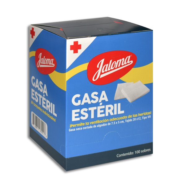 GASA ESTERILIZADA 7.5X5CM JALOMA Caja - c/100