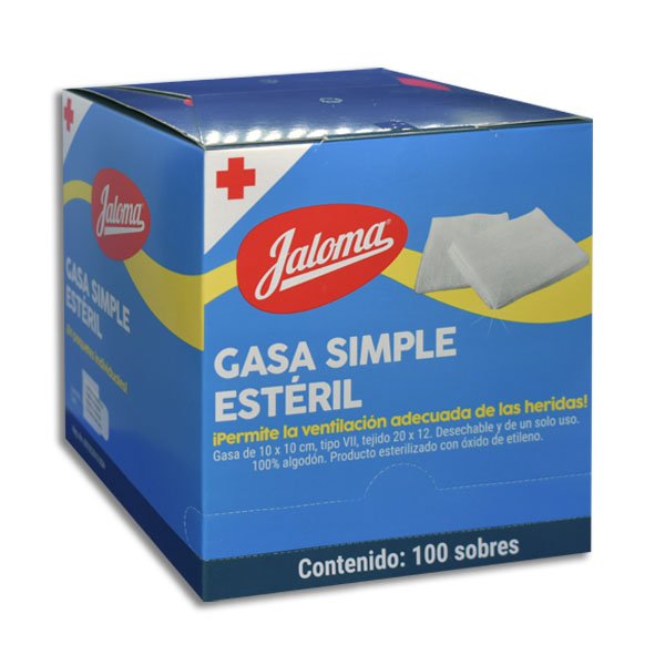 GASA ESTERILIZADA 10X10CM JALOMA Caja - c/100