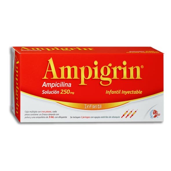 AMPIGRIN INFANTIL C/JERINGAS Solucion Inyectable - c/3