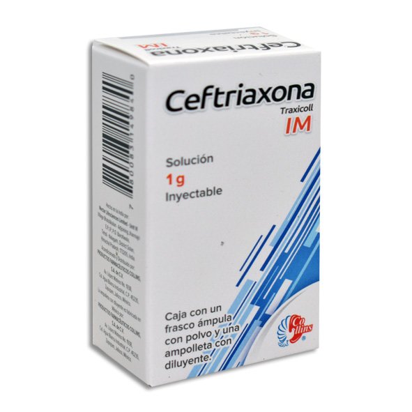 CEFTRIAXONA 1GR IM COLLINS Solucion Inyectable - c/1