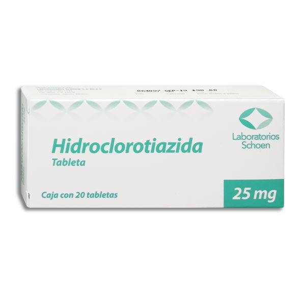 HIDROCLOROTIAZIDA 25MG SCHOEN Tabletas - c/20