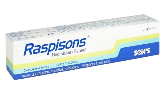 RASPISONS UNGÜENTO Tubo c/28 G. 0.350 G-100,000 UI/100 G.