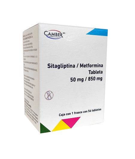 SITAGLIPTINA / METFORMINA CAMBER Tabletas - c/56