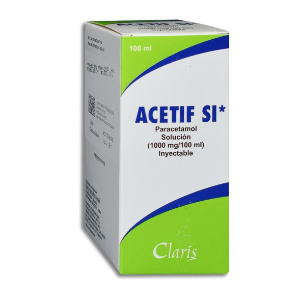 ACETIF SI 500MG Solucion Inyectable - 50 ml