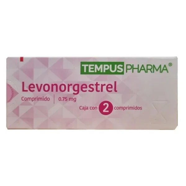 980038904l Levonorgestrel 0.75mg con 2 tabletas