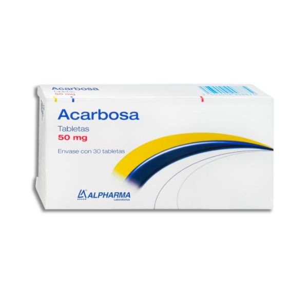 ACARBOSA 50MG ALPHARMA Tabletas - c/30