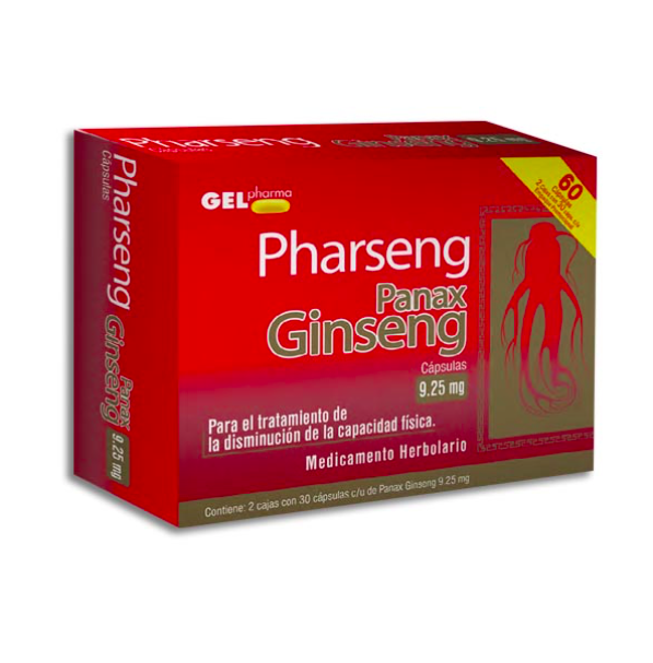 PHARSENG PANAX GINSENG Capsulas - c/60