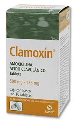 CLAMOXIN 500/125MG Tabletas - c/12