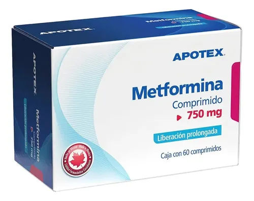 METFORMINA LP 750MG APOTEX   Tabletas LP - c/60
