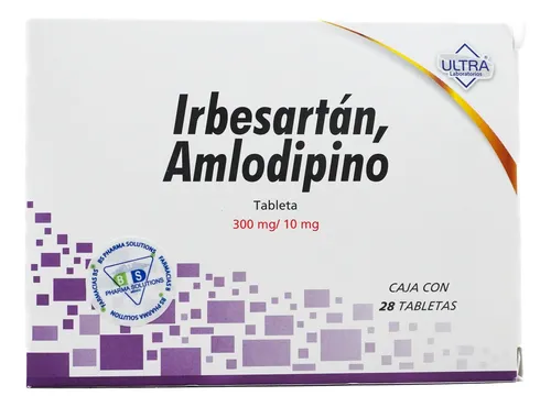 IRBESARTAN, AMLODIPINO 10/300MG ULTRA Tabletas - c/28