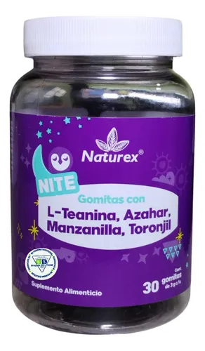 NITE L-TEANINA, AZAHAR, MANZANILLA, TORONJIL Gomitas - c/30