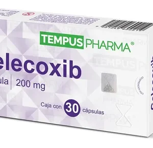 Celecoxib Caja con 30 cápsulas de 200 mg