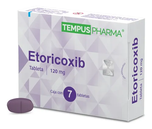 D_NQ_NP_906692-MLM76793038132_062024-O Etoricoxib Caja con 7 tabletas  de 120 mg