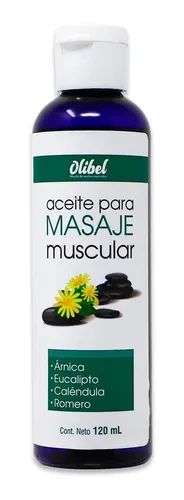ACEITE PARA MASAJE MUSCULAR OLIBEL Frasco - 120 ml