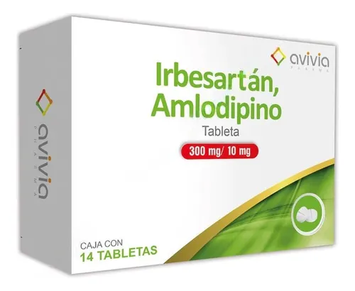 IRBESARTAN, AMLODIPINO 150MG/5MG AVIVIA Tabletas - c/28