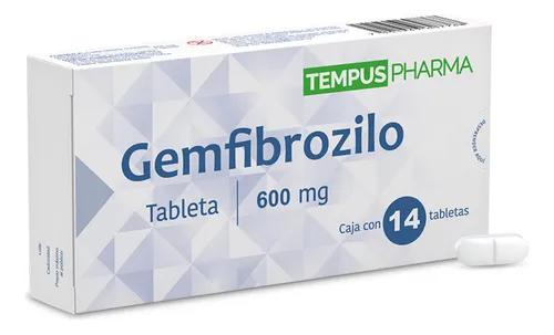 Gemfibrozilo caja c/14 tabletas de 600mg