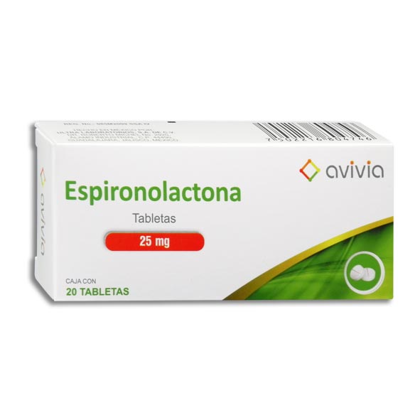 ESPIRONOLACTONA AVIVIA Tabletas - c/20