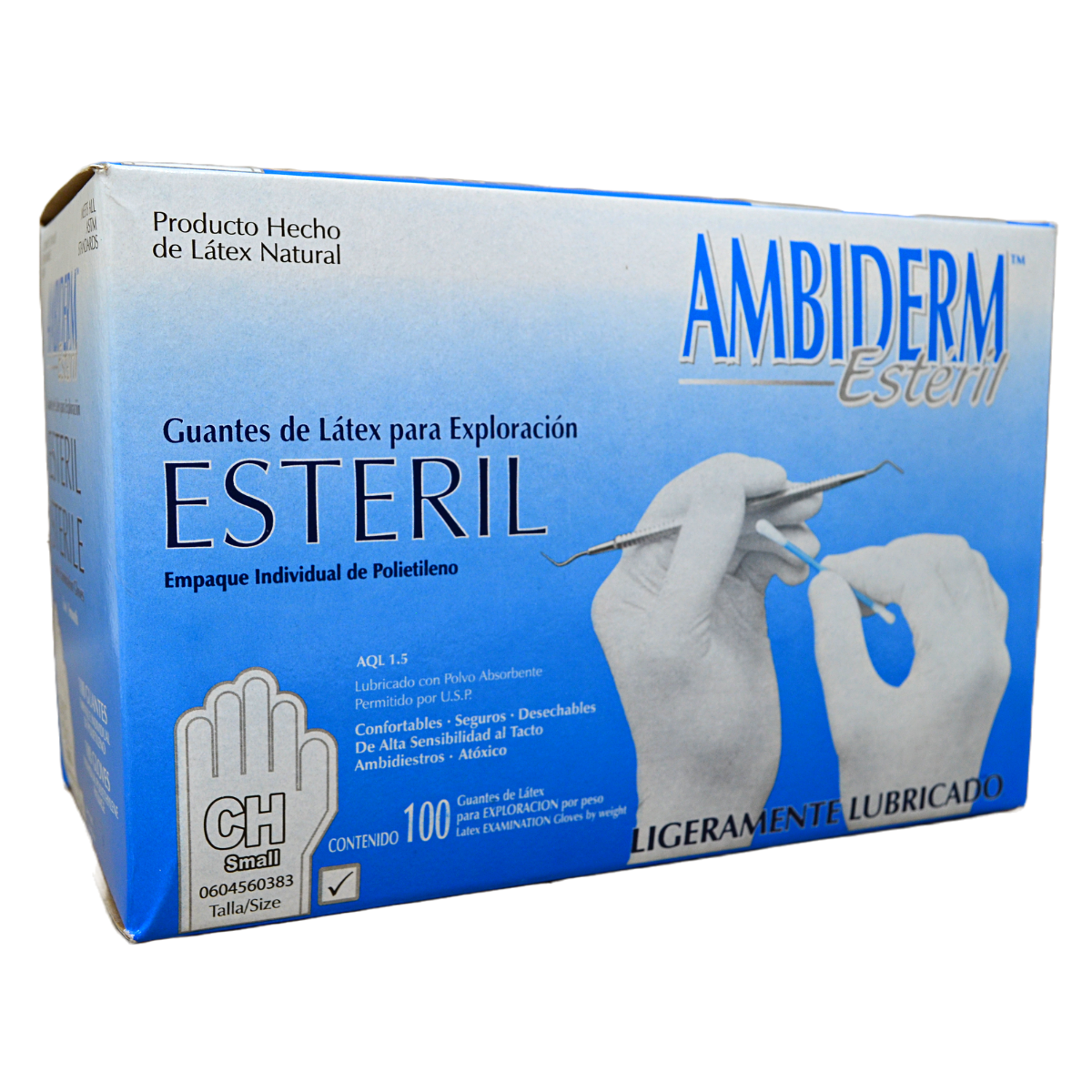 GUANTE AMBIDERM ESTERIL CHICO Caja - c/100