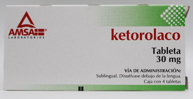 KETOROLACO SUBLINGUAL AMSA Tabletas - c/4