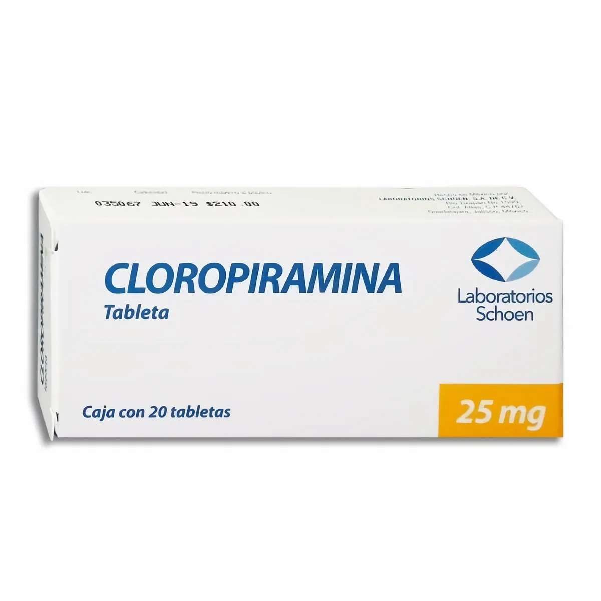 CLOROPIRAMINA SCHOEN Tabletas - c/20