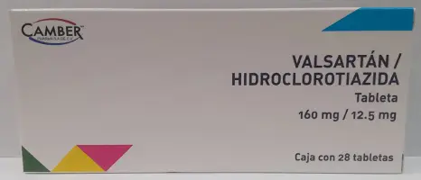 VALSARTAN/ HIDROCLOROTIAZIDA 160/12.5MG CAMBER Tabletas - c/28