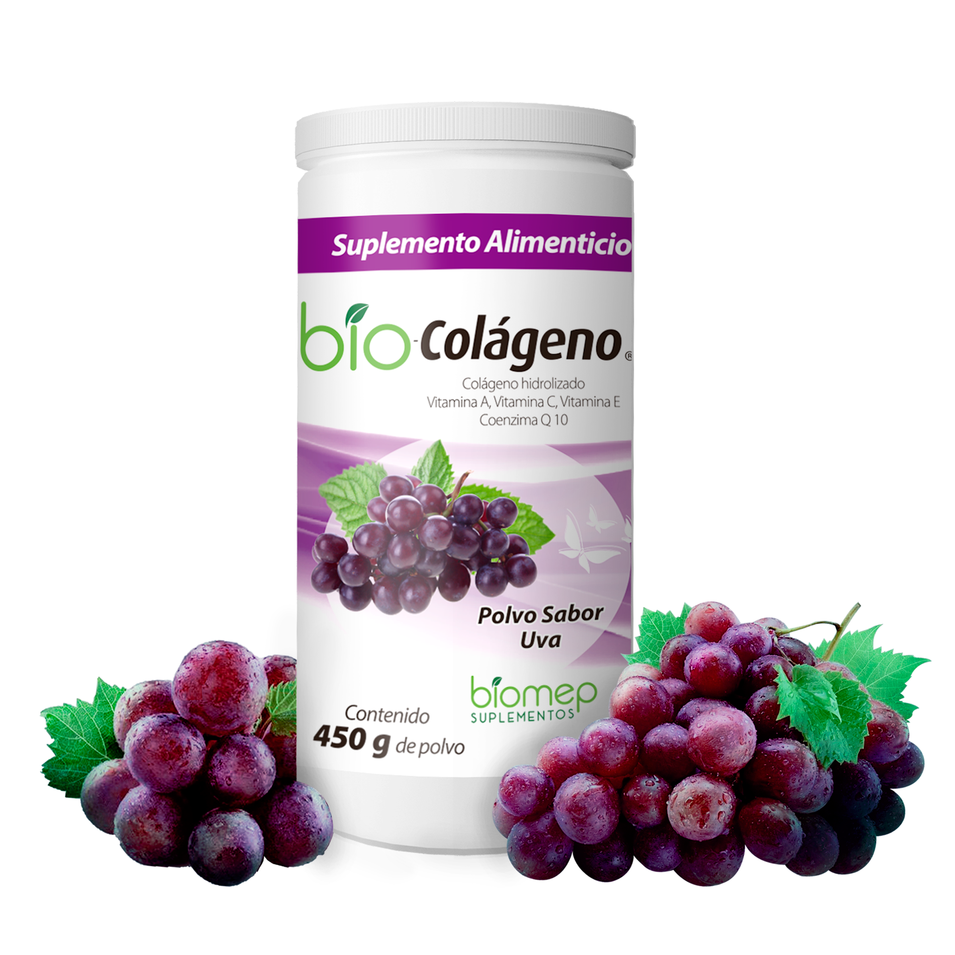 BIO COLAGENO UVA FRASCO Polvo - 450 g