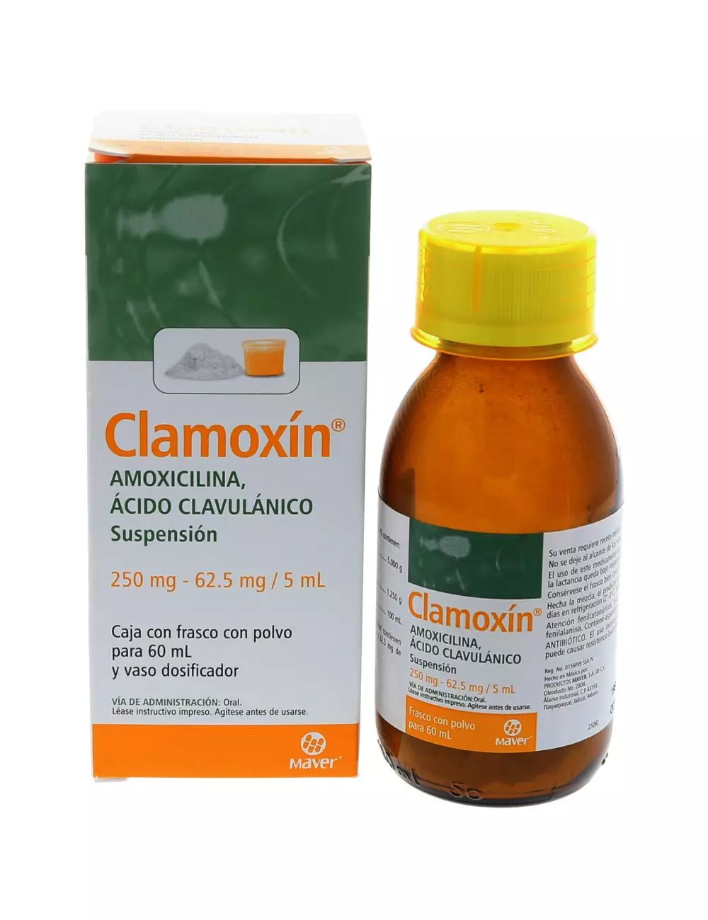 CLAMOXIN 250/62.5MG Suspension - 60 ml