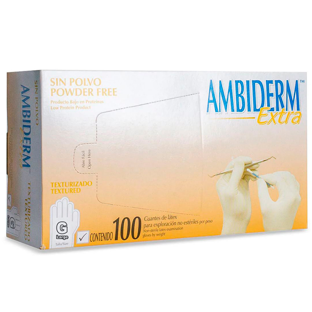 GUANTE AMBIDERM NO ESTERIL GRANDE Caja - c/100