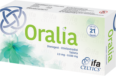ifa_oralia_tabs_cj21 Oralia Dienogest-Etiniliestradiol Caja con 21 tabletas con 2 mg