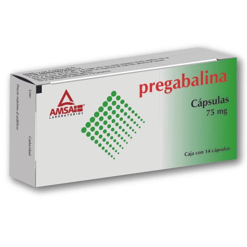 PREGABALINA 75MG AMSA Capsulas - c/14