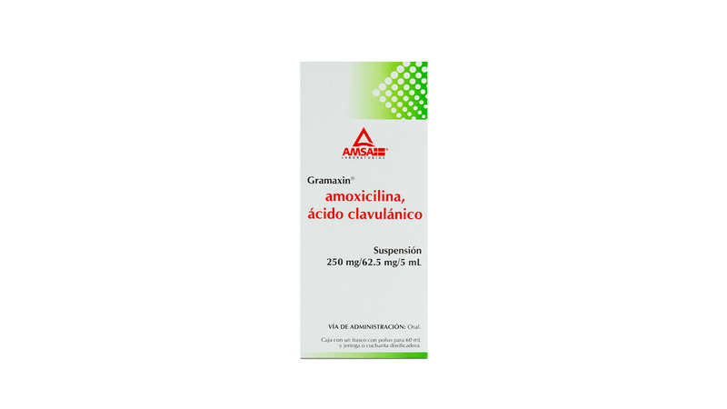 AMOXICILINA , ACIDO CLAVULANICO 250/62.5MG AMSA Suspension - 60 ml