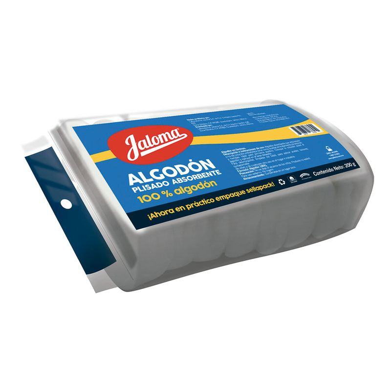 ALGODON ABSORBENTE PLISADO JALOMA Bolsa - 200 g
