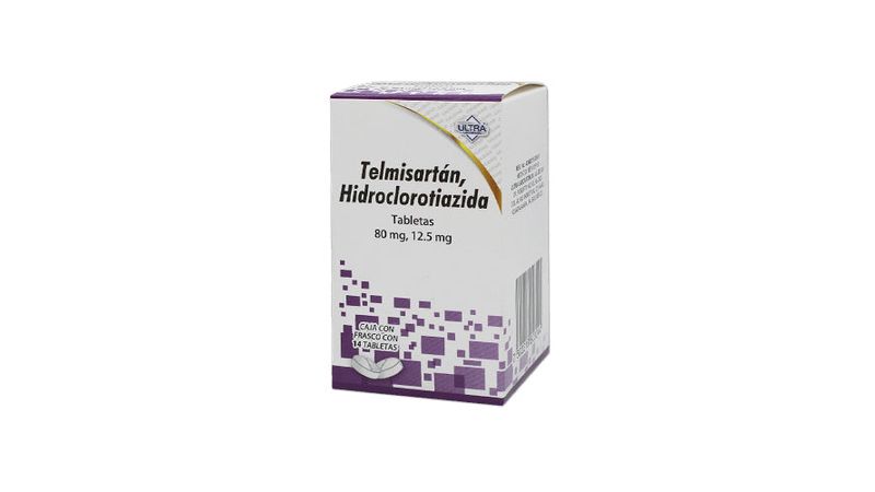 TELMISARTAN , HIDROCLOROTIAZIDA 80/12.5MG ULTRA Tabletas - c/14
