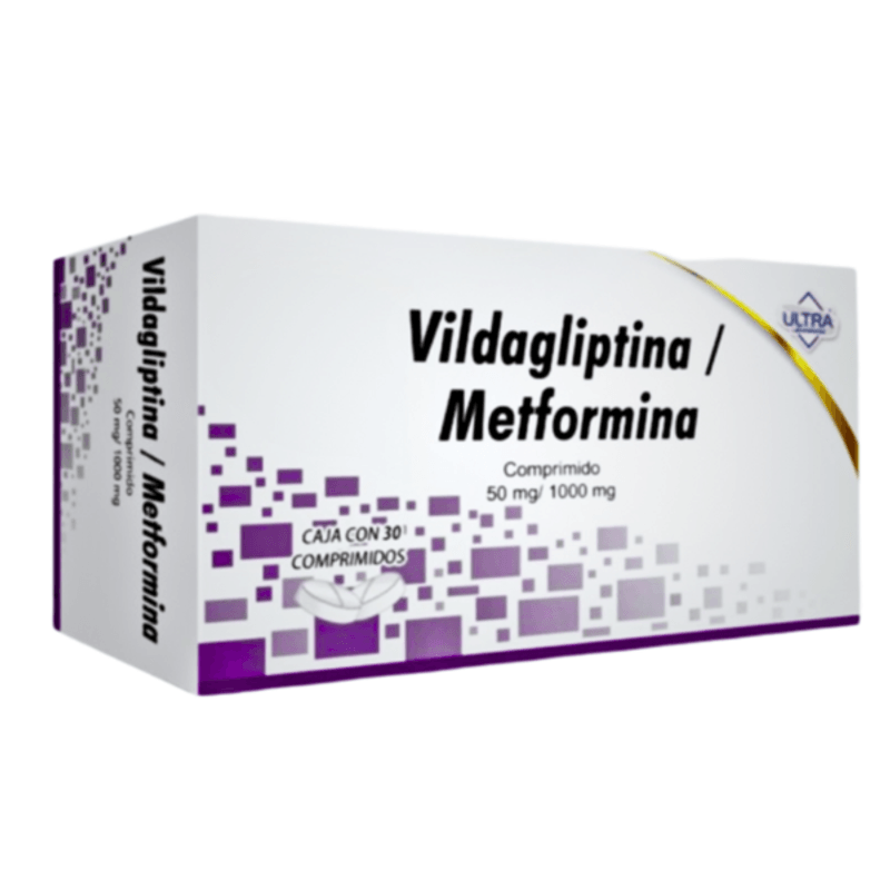 VILDAGLIPTINA / METFORMINA 50/1000MG ULTRA Comprimidos - c/30