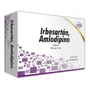IRBESARTAN,AMLODIPINO 300/5MG ULTRA Tabletas - c/14 1 IRBESARTAN,AMLODIPINO 300/5MG ULTRA Tabletas - c/14