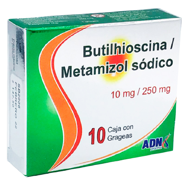BUTILHIOSCINA, METAMIZOL SODICO ADN Grageas - c/10
