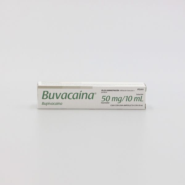 BUVACAINA 50MG Solucion Inyectable - 10 ml