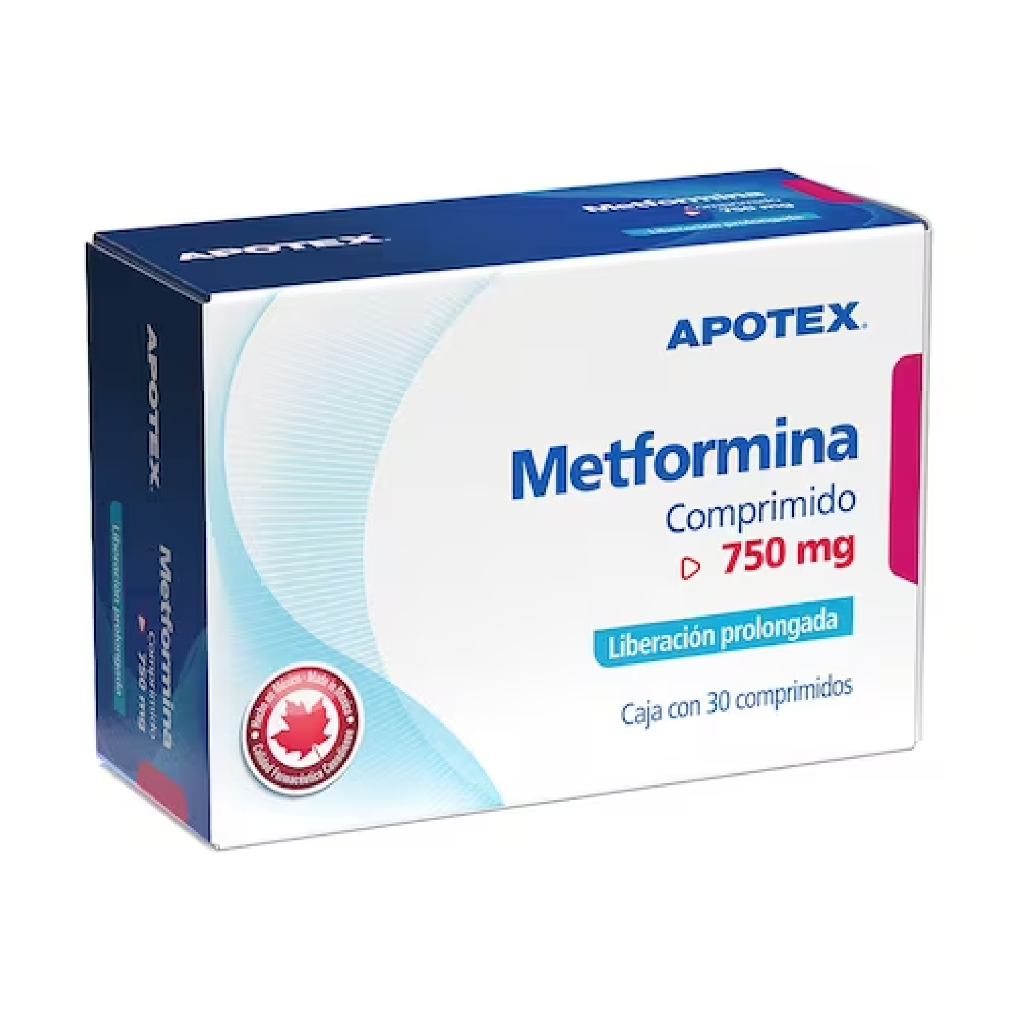 METFORMINA LP 750MG APOTEX Tabletas LP - c/30